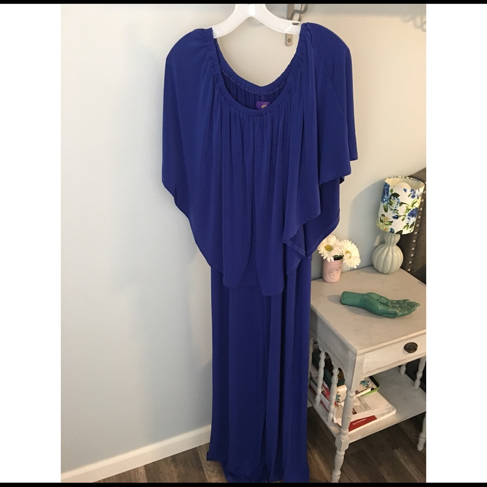 Blue jumpsuit